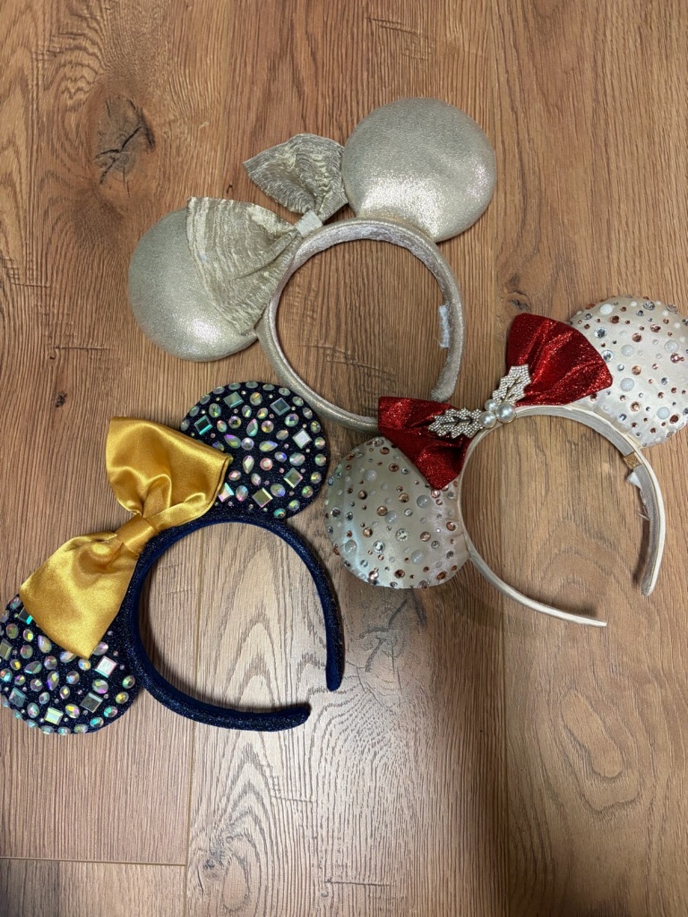 Disney Sparkle Minnie Ear Headband Set - Gold, Navy, Silver, Red